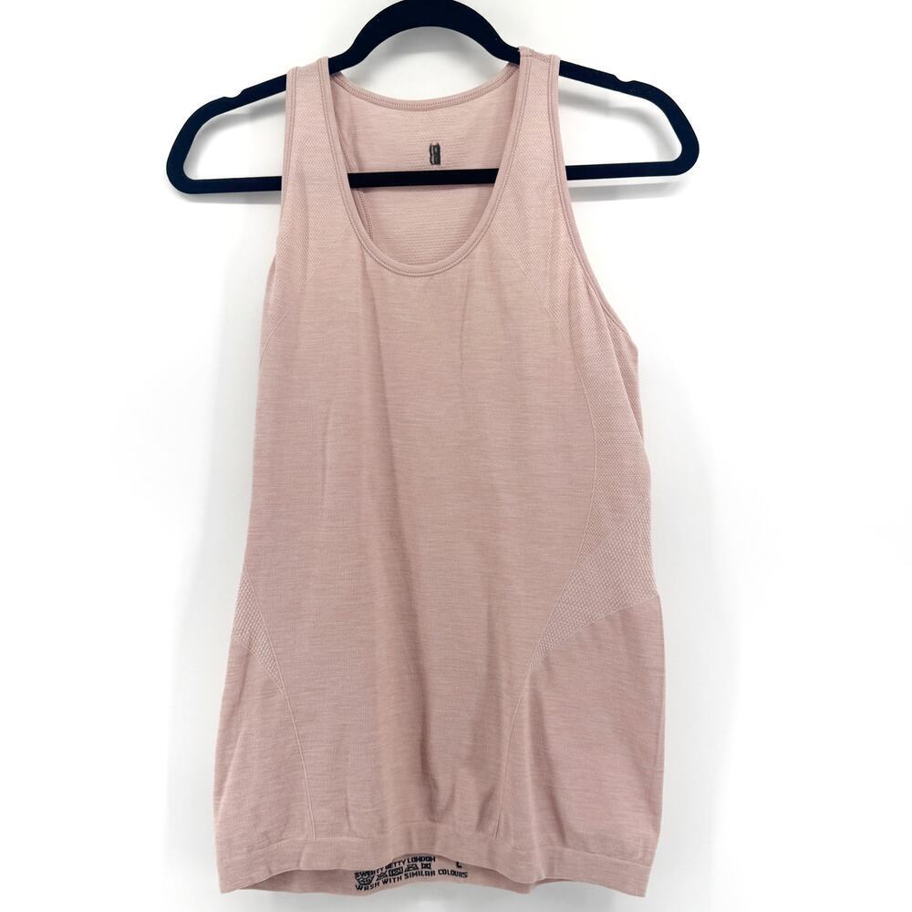 Sweaty Betty Seamless Workout Tank Top - Size Large Mauve Pink Athleisure Gym